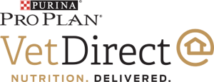 Purina Pro Plan Vet Direct logo promoting veterinarian-recommended pet nutrition delivered to your home – Pro Plan Vet Direct